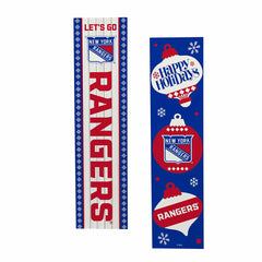 New York Rangers 47" Double Sided Leaner, Christmas - NHL Home