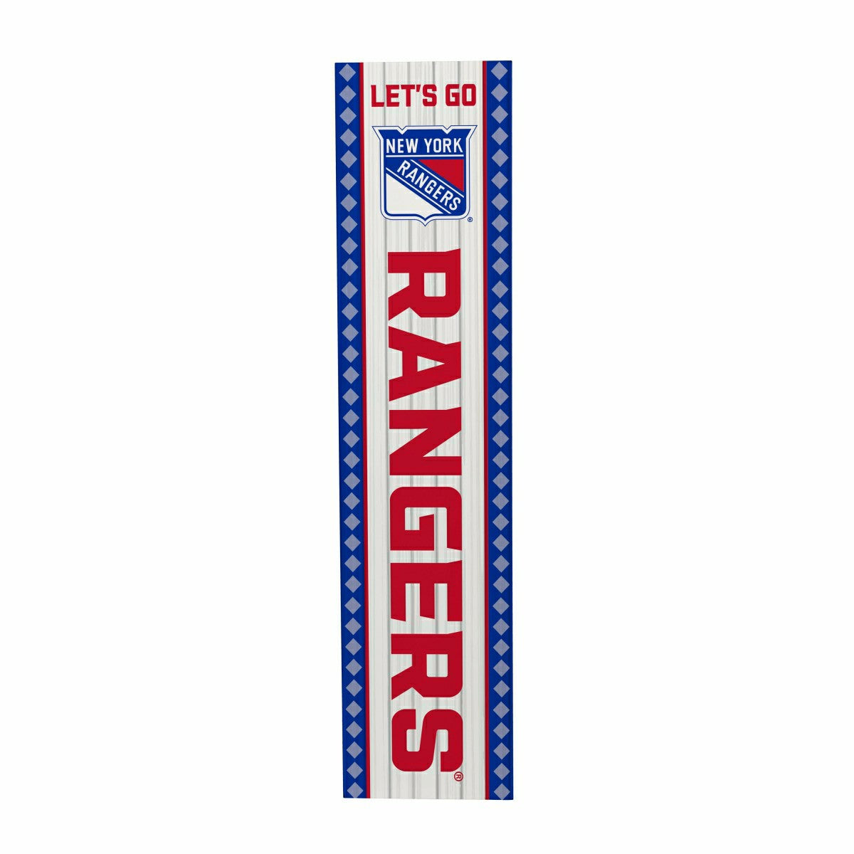New York Rangers 47" Double Sided Leaner, Christmas - NHL Home