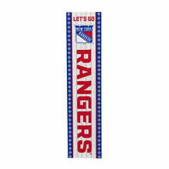 New York Rangers 47" Double Sided Leaner, Christmas - NHL Home