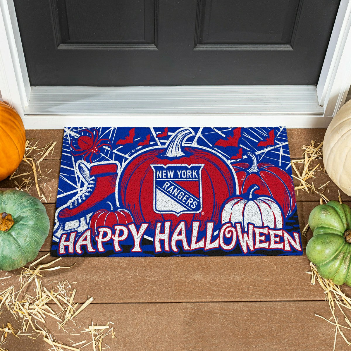 New York Rangers Halloween PVC Mat, 28"x16" - NHL