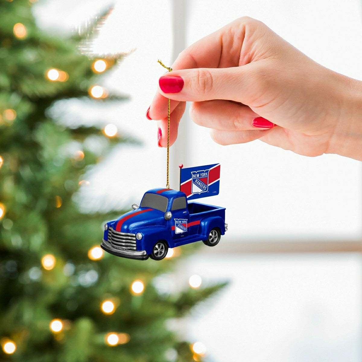 New York Rangers Rally Truck Ornament, Set of 2 - NHL Home