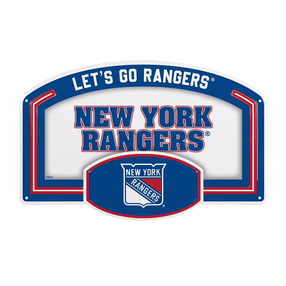 New York Rangers USA Embossed Steel Wall Sign, 11" x 17" - NHL Home
