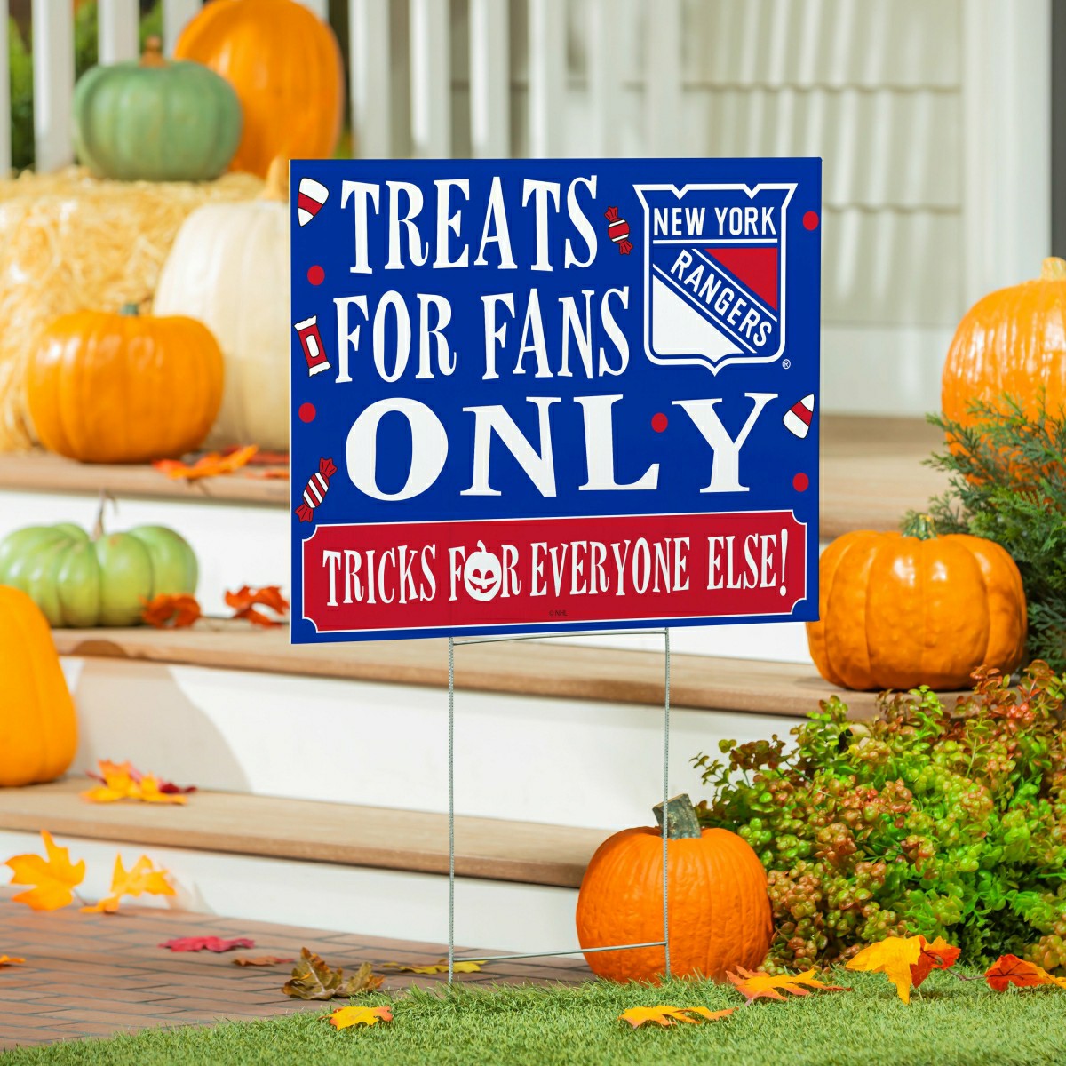 New York Rangers Yard Sign, Halloween Treats for Fans - NHL Home