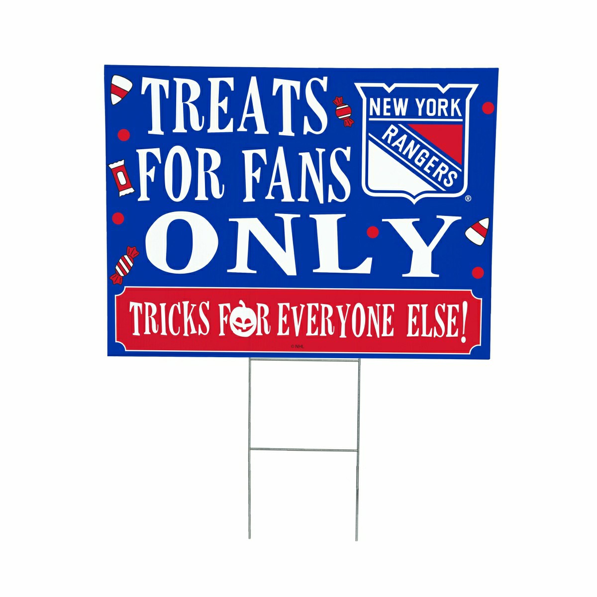 New York Rangers Yard Sign, Halloween Treats for Fans - NHL Home