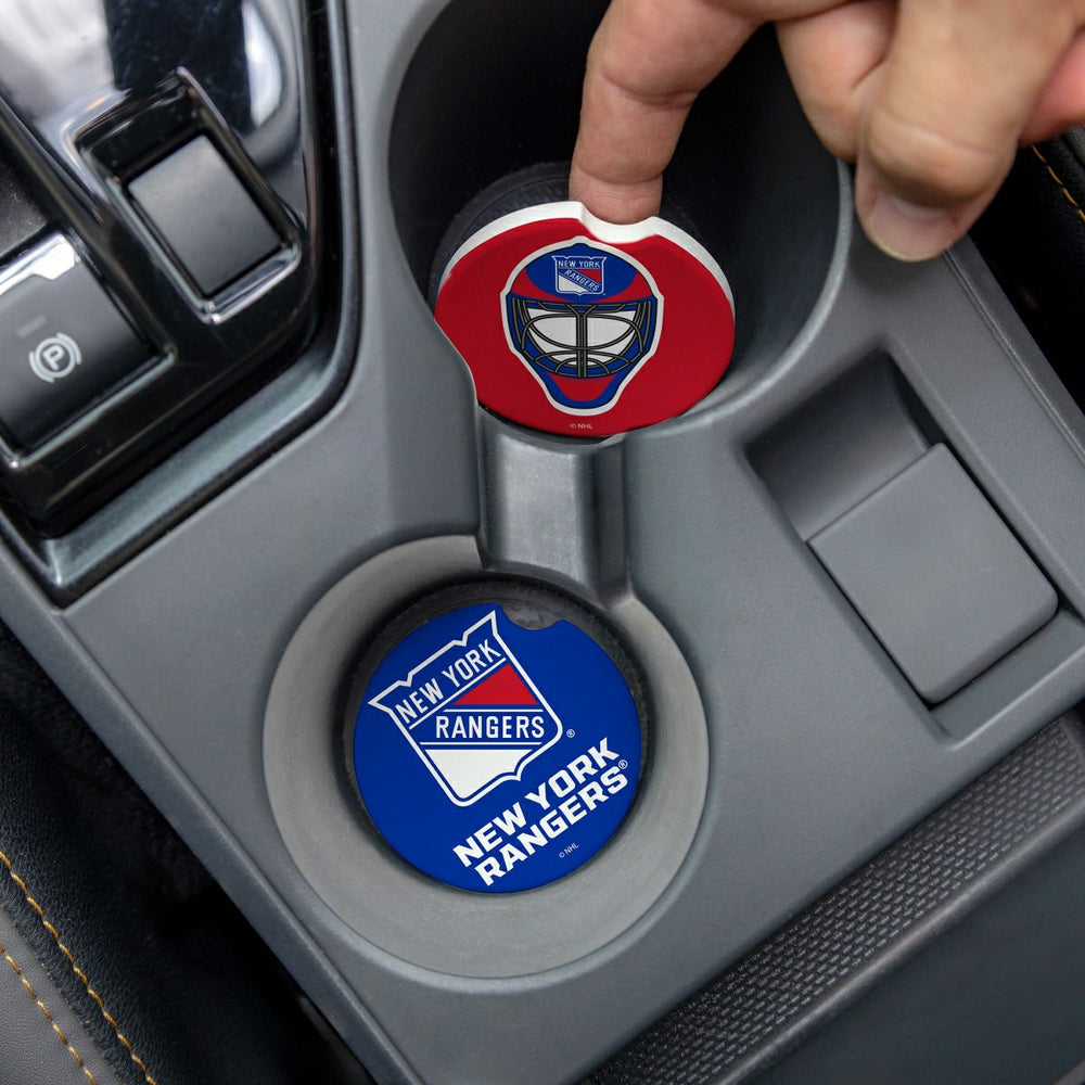 New York Rangers Car Coaster Set, 2pc - NHL Home