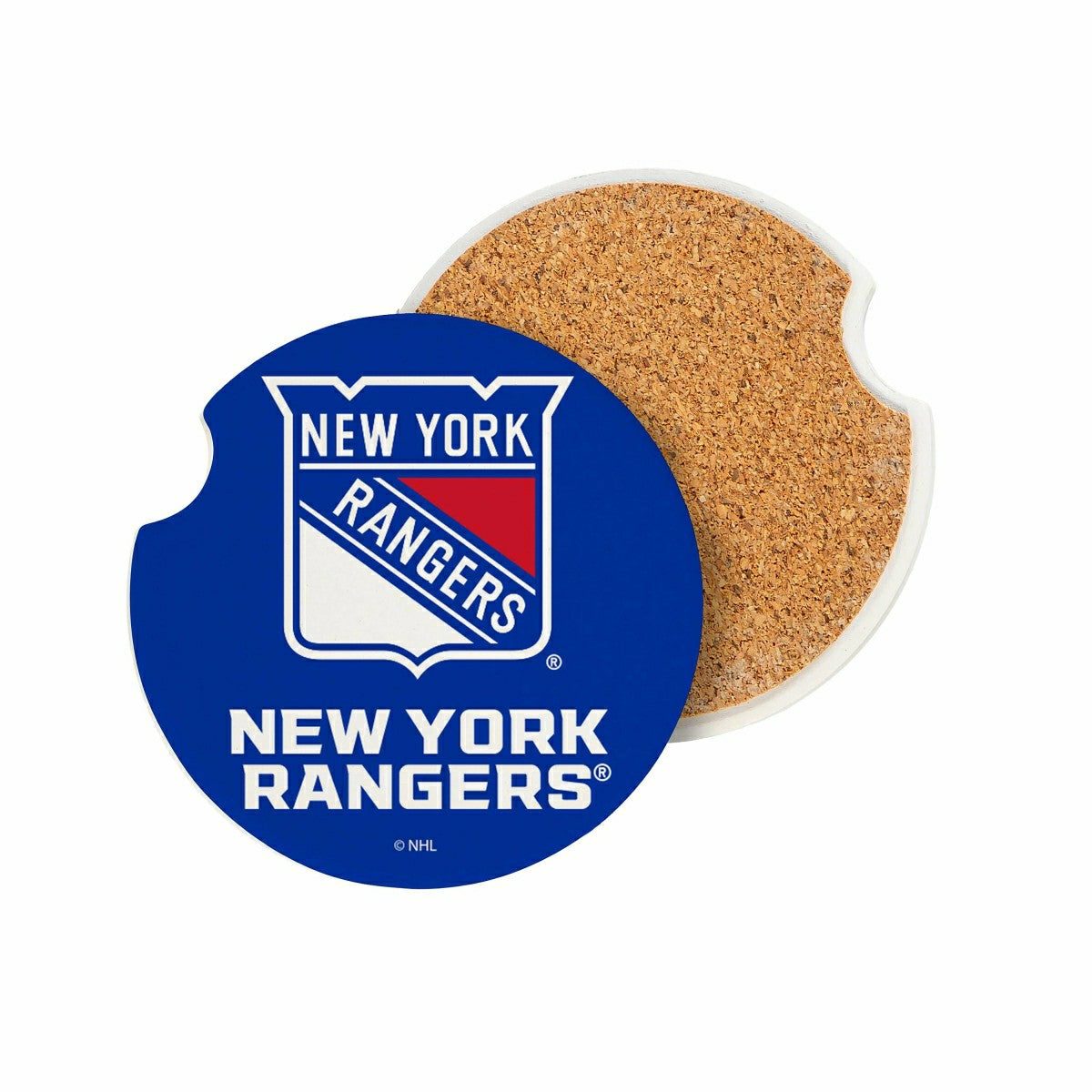 New York Rangers Car Coaster Set, 2pc - NHL Home