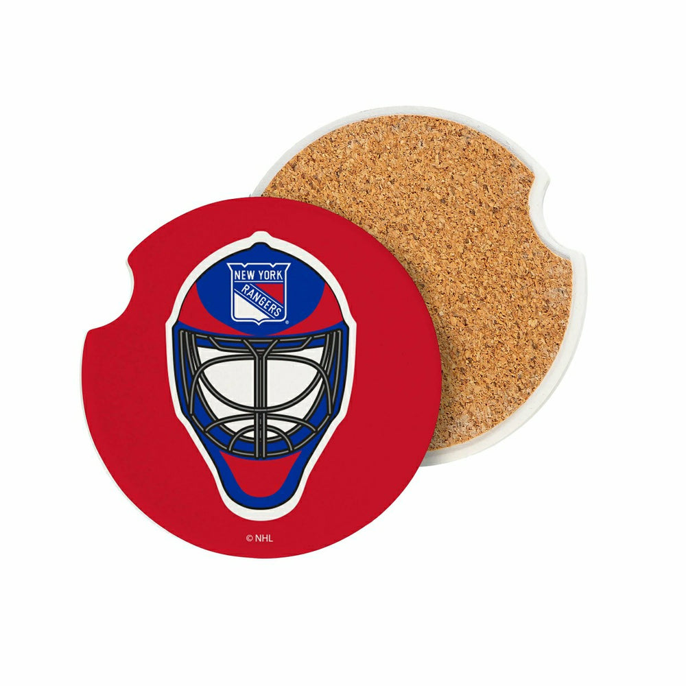 New York Rangers Car Coaster Set, 2pc - NHL Home
