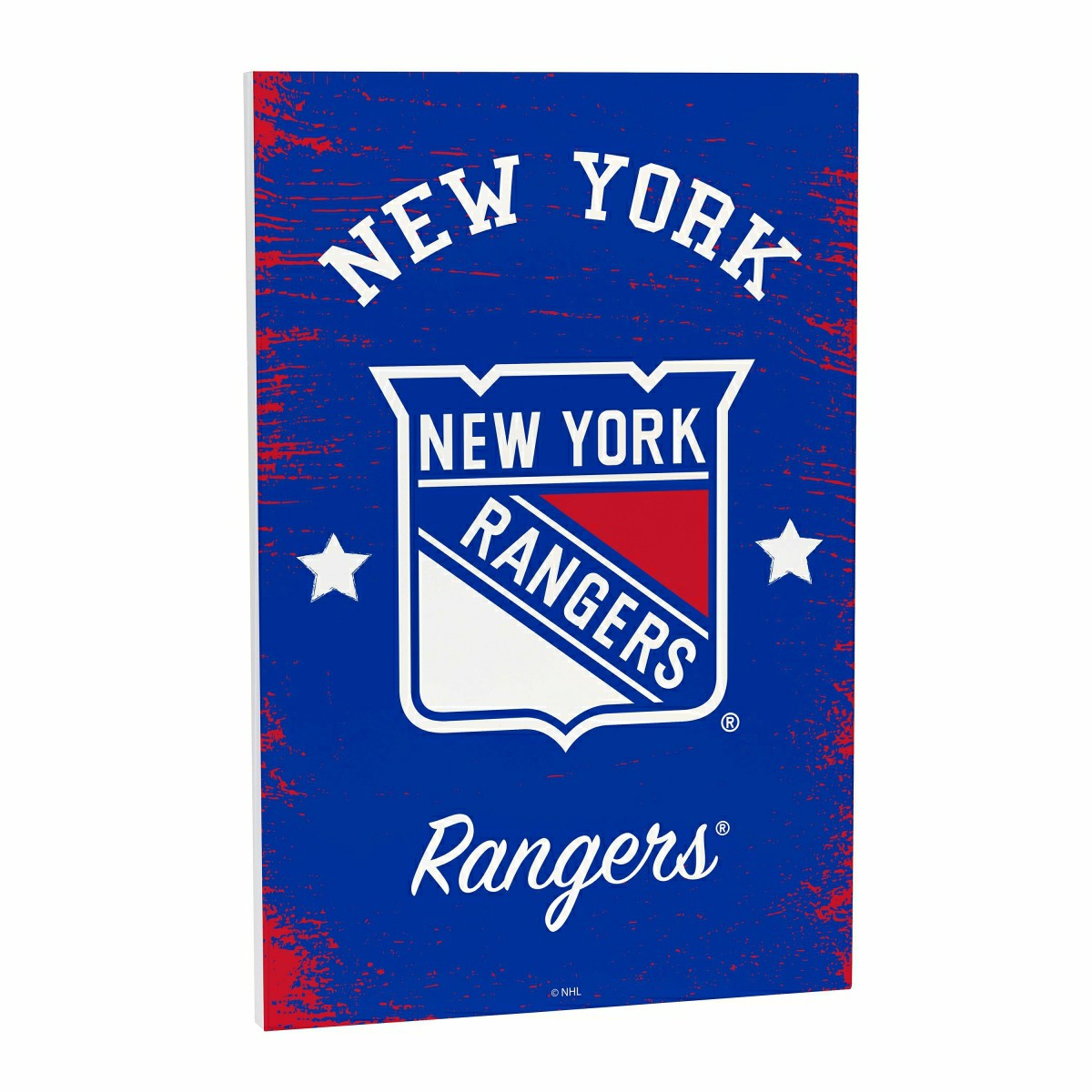 New York Rangers Wood Wall Sign, 16x24 - NHL Home