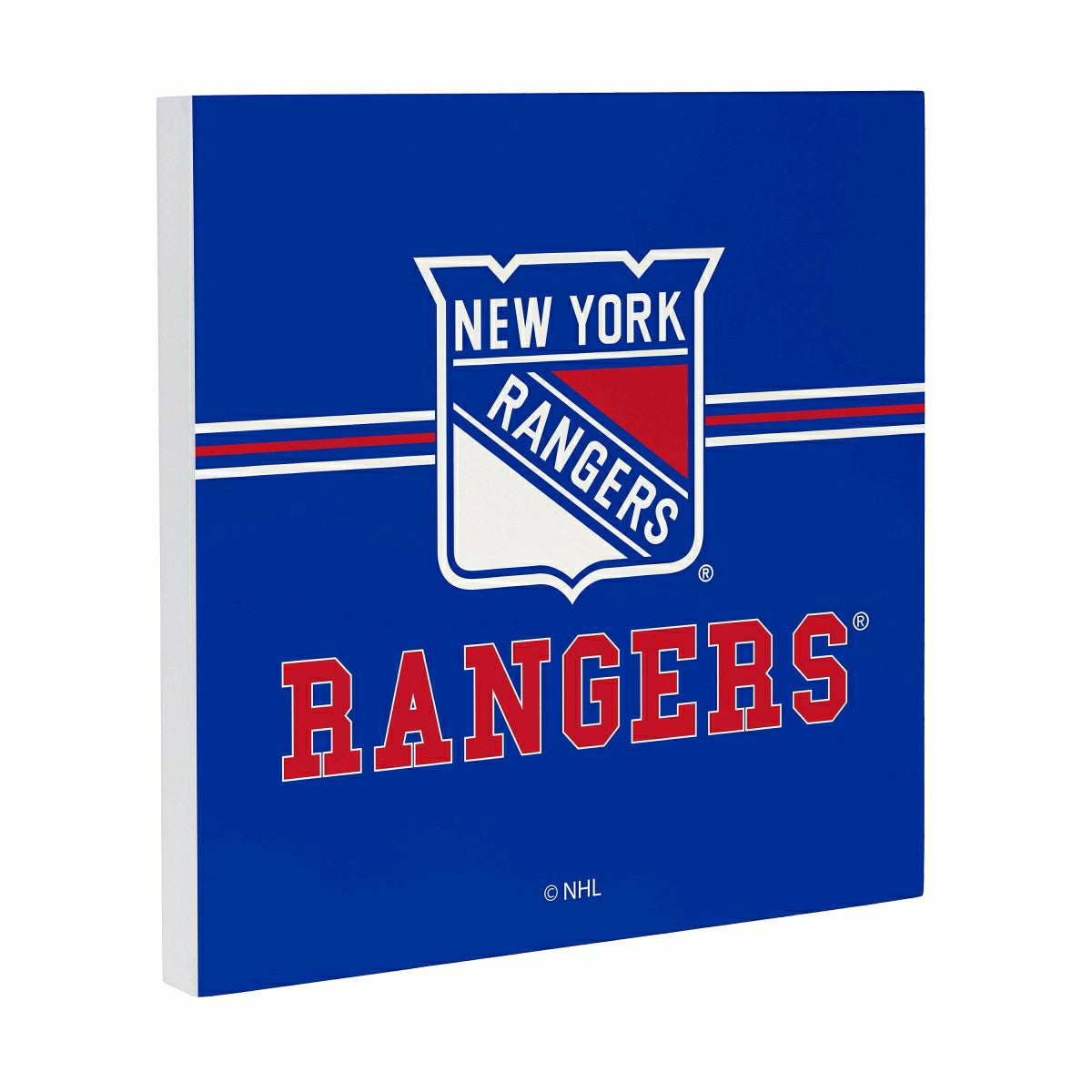 New York Rangers Wood Wall Sign, 12x12 - NHL Home