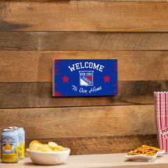 New York Rangers Wood Wall Sign, 6x11 - NHL Home