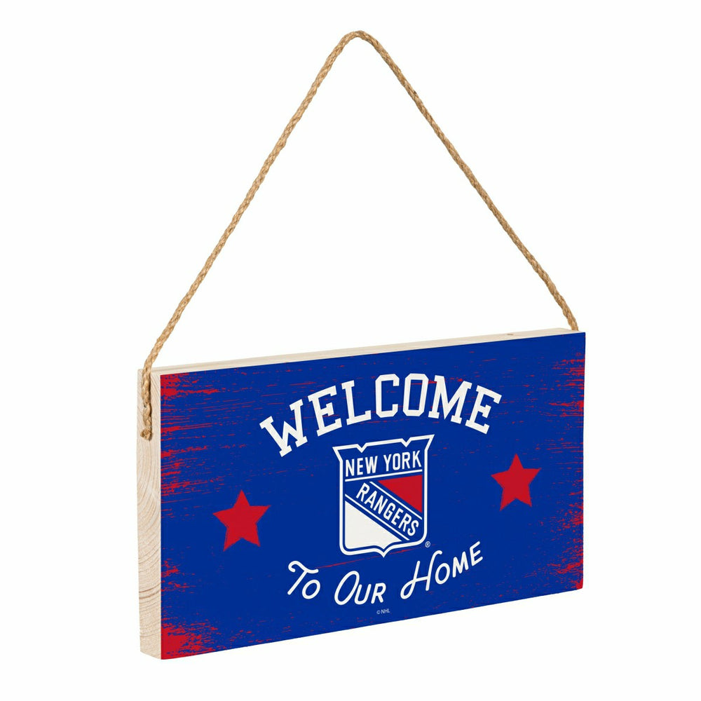 New York Rangers Wood Wall Sign, 6x11 - NHL Home