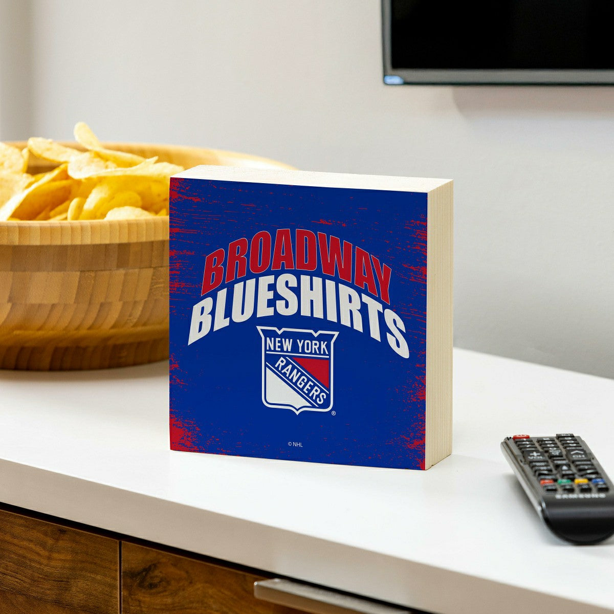 New York Rangers Plock, Down Home Fans, 6x6 - NHL Home