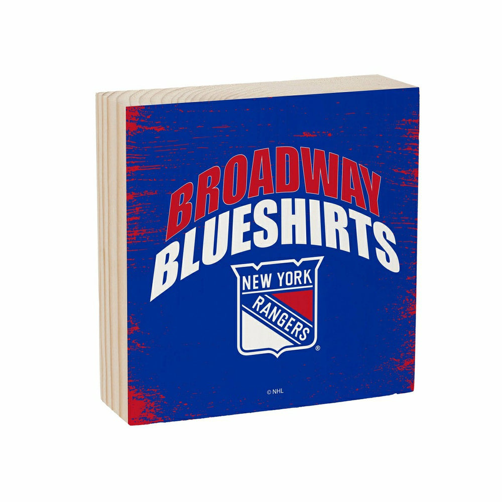 New York Rangers Plock, Down Home Fans, 6x6 - NHL Home