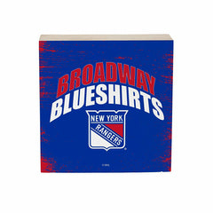 New York Rangers Plock, Down Home Fans, 6x6 - NHL Home