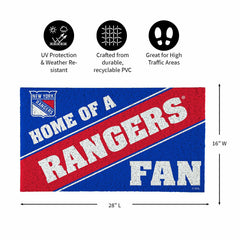 New York Rangers, PVC Mat COLOR, Home of a Fan - NHL