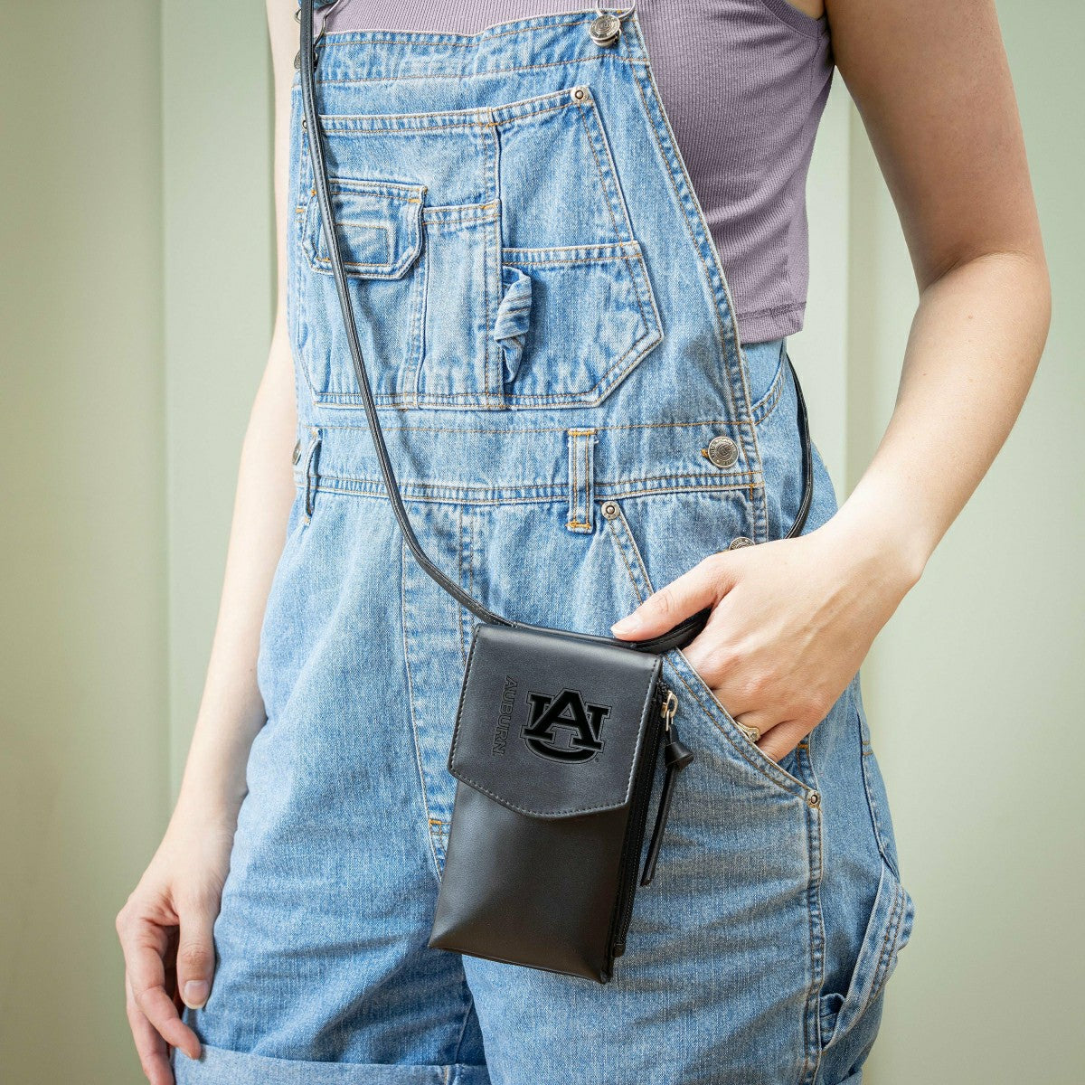Auburn University, Cross Body Wallet, Black - Home Collegiate