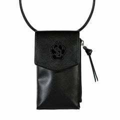 University of South Dakota, Cross Body Wallet, Black - Home Collegiate