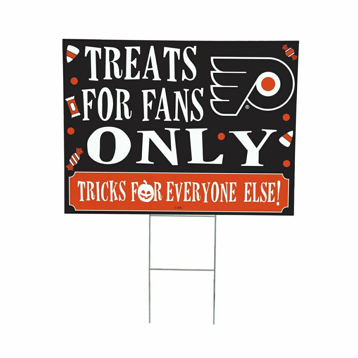 Philadelphia Flyers Yard Sign, Halloween Treats for Fans - NHL Home