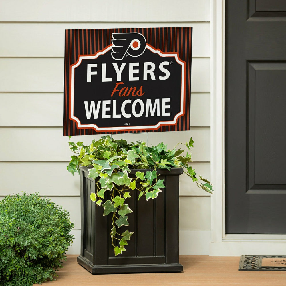 Philadelphia Flyers Coroplast Yard Sign, "Fans Welcome" - NHL Home