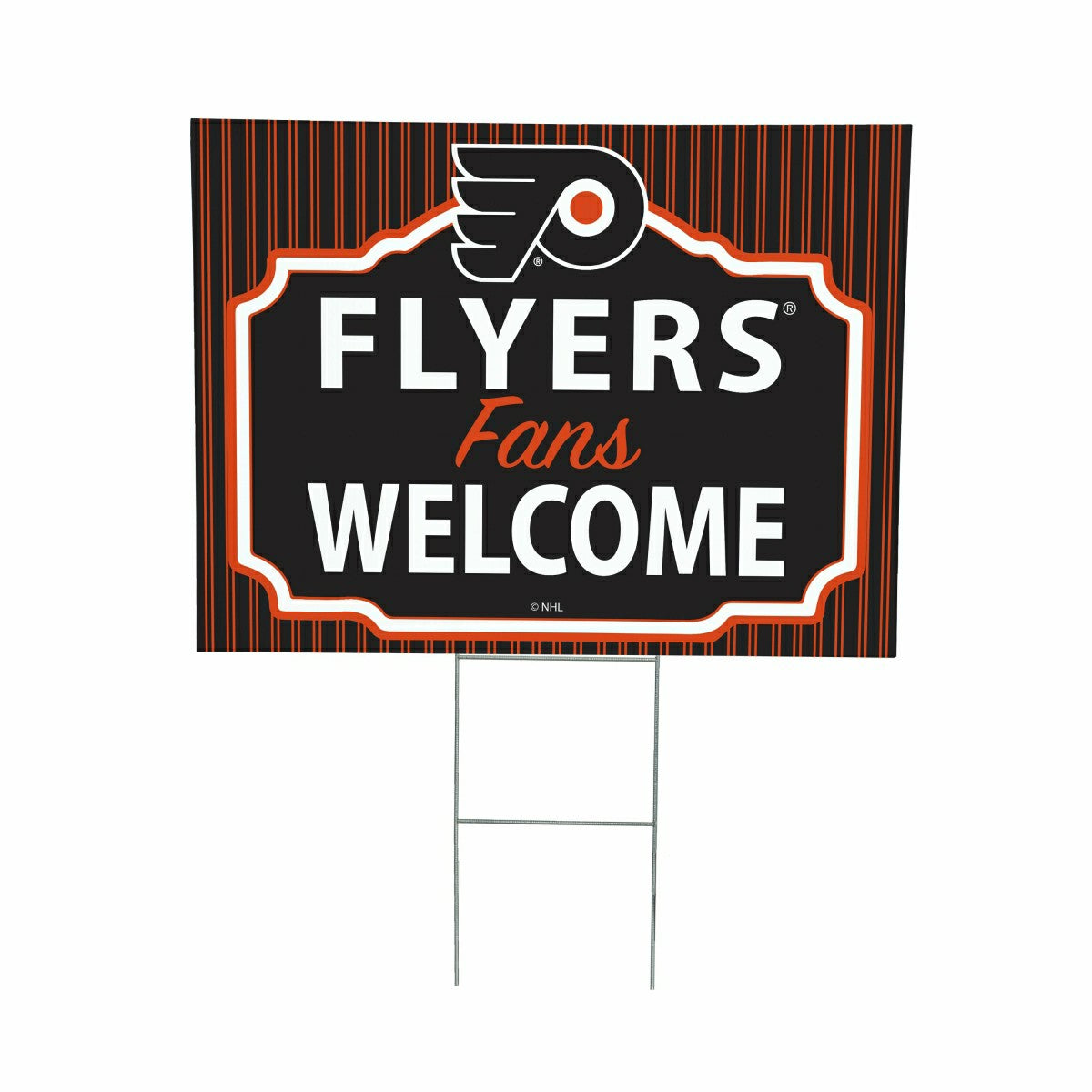 Philadelphia Flyers Coroplast Yard Sign, "Fans Welcome" - NHL Home