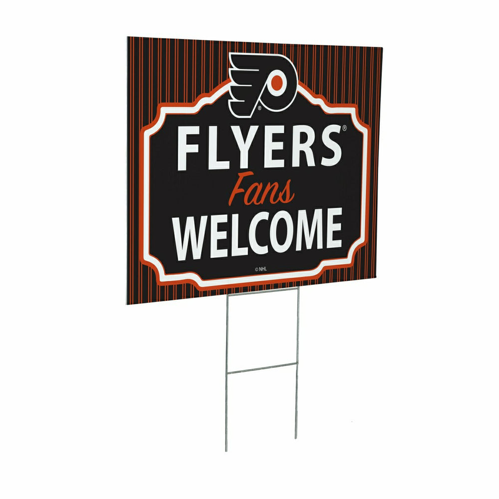 Philadelphia Flyers Coroplast Yard Sign, "Fans Welcome" - NHL Home