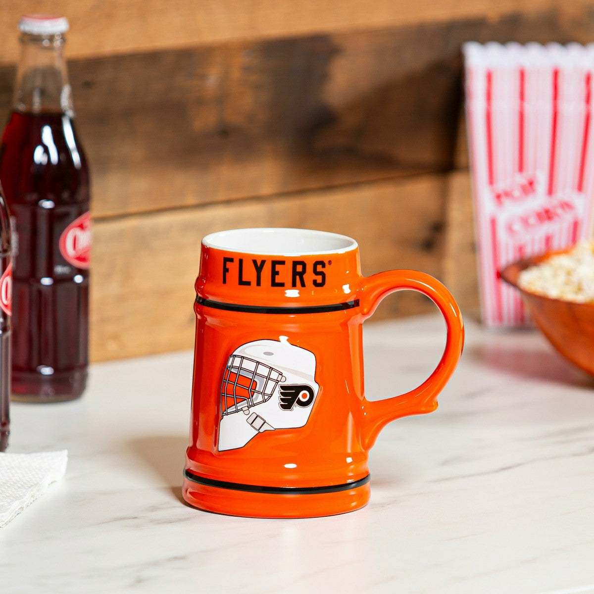 Philadelphia Flyers Ceramic Stein Cup, 24oz - NHL Home
