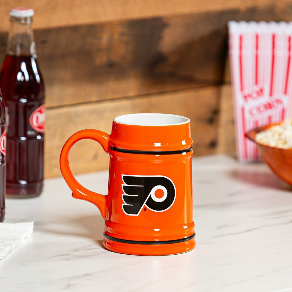 Philadelphia Flyers Ceramic Stein Cup, 24oz - NHL Home