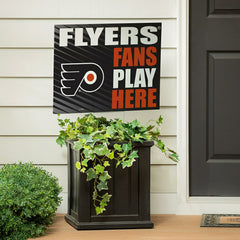 Philadelphia Flyers Coroplast Yard Sign "Fans Play Here" - NHL Home