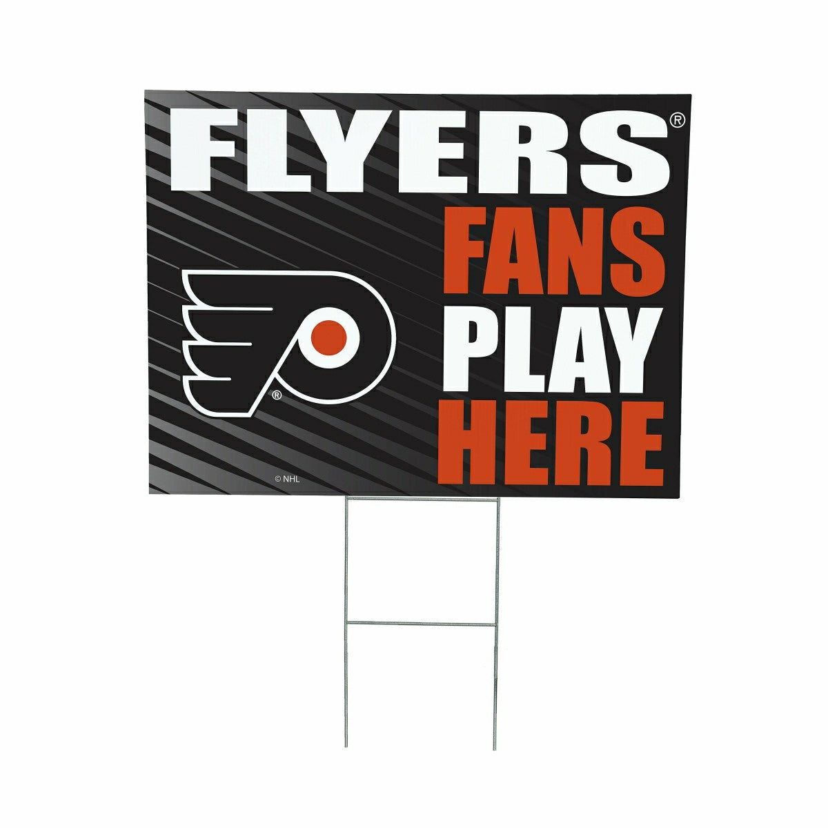 Philadelphia Flyers Coroplast Yard Sign "Fans Play Here" - NHL Home