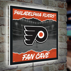 Philadelphia Flyers 23"H x 23"L LED Wall Decor, Edgelite, Square - NHL Home