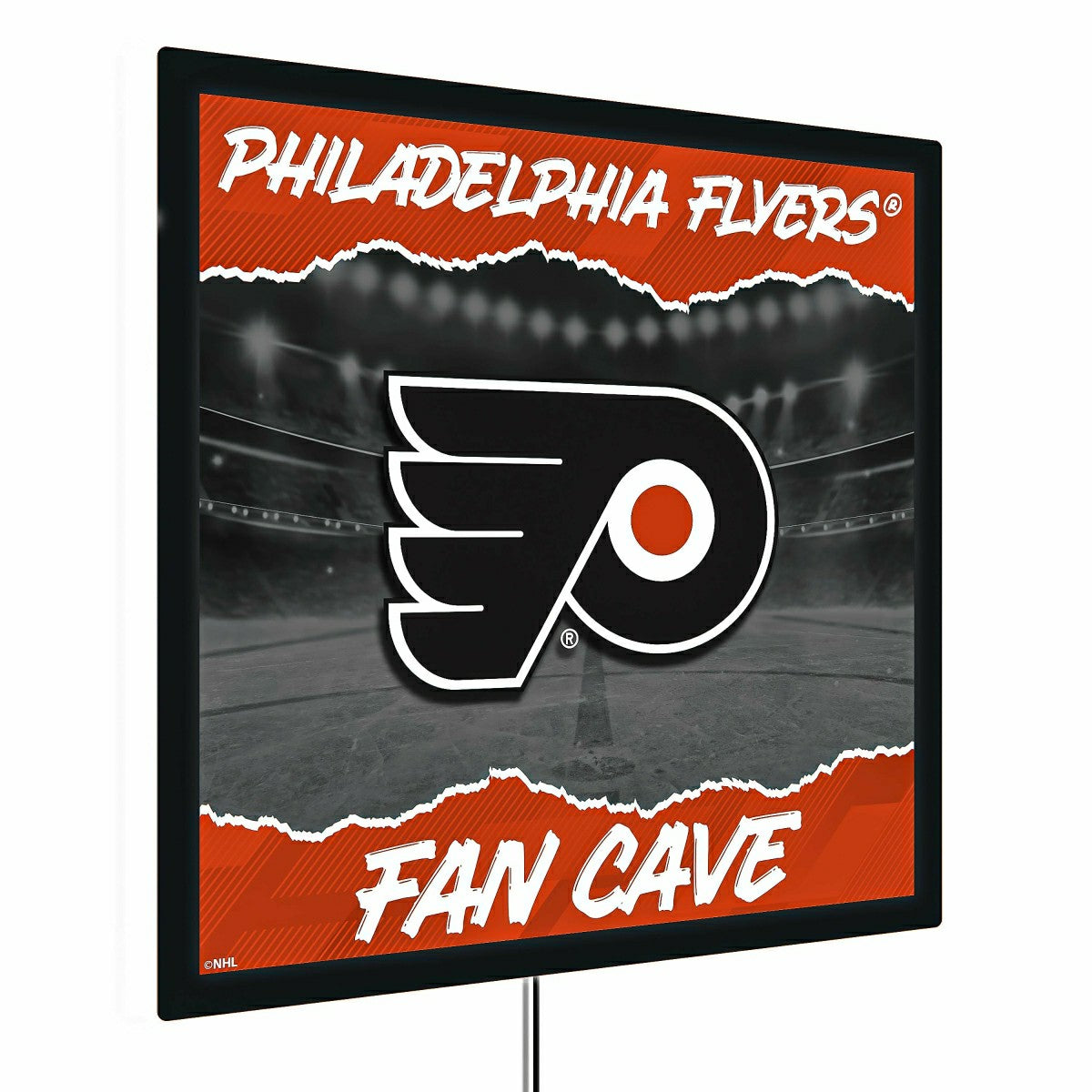 Philadelphia Flyers 23"H x 23"L LED Wall Decor, Edgelite, Square - NHL Home