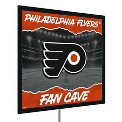 Philadelphia Flyers 23"H x 23"L LED Wall Decor, Edgelite, Square - NHL Home