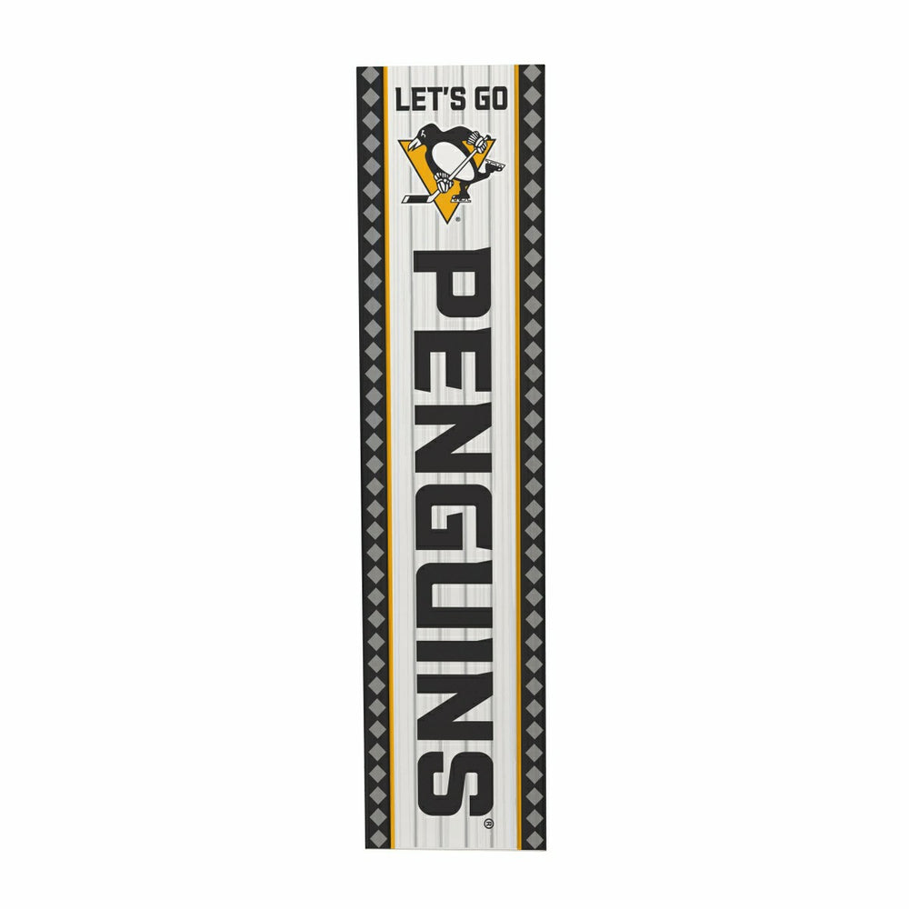 47" Double Sided Leaner, Pittsburgh Penguins, Christmas - NHL Home