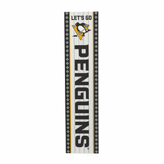 47" Double Sided Leaner, Pittsburgh Penguins, Christmas - NHL Home