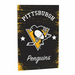 Pittsburgh Penguins Wood Wall Sign, 16x24 - NHL Home