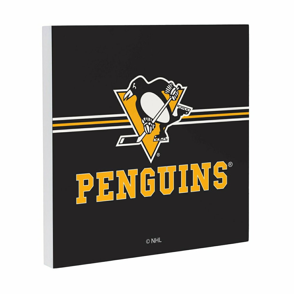 Pittsburgh Penguins Wood Wall Sign, 12x12 - NHL Home