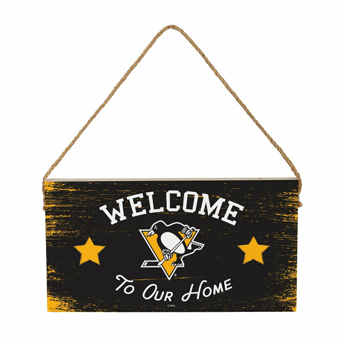 Pittsburgh Penguins Wood Wall Sign, 6x11 - NHL Home
