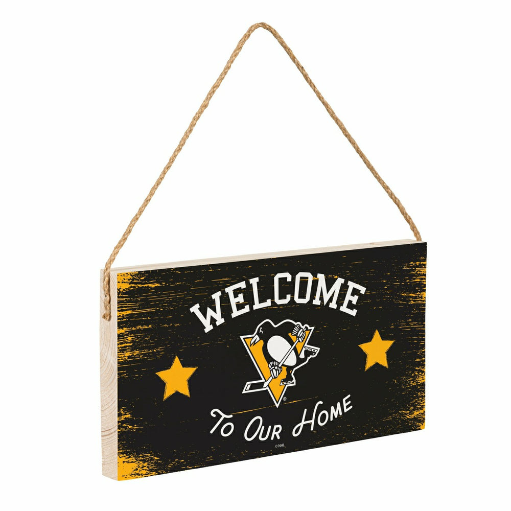 Pittsburgh Penguins Wood Wall Sign, 6x11 - NHL Home