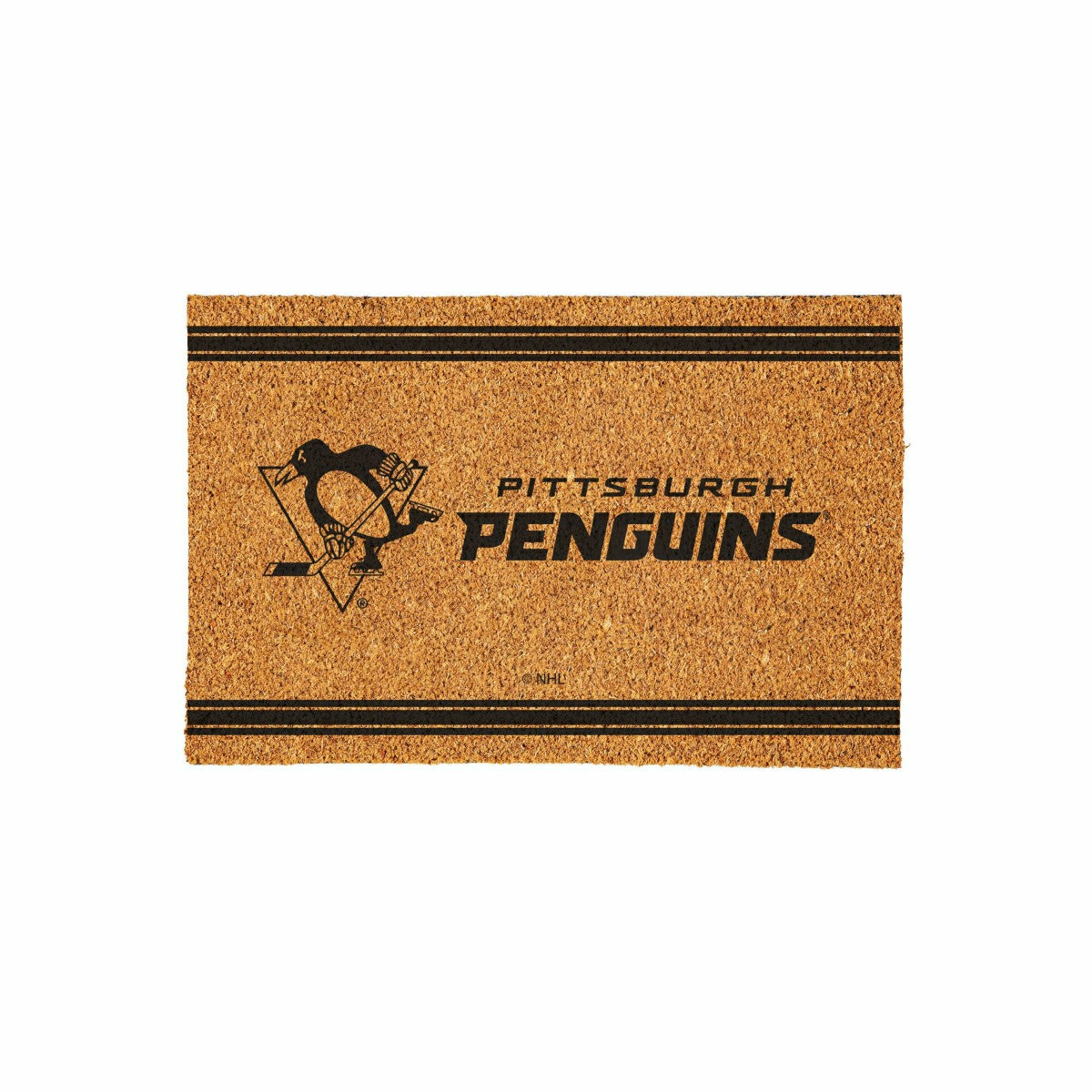 Pittsburgh Penguins Large One Color Coir Mat, 36"x24" - NHL