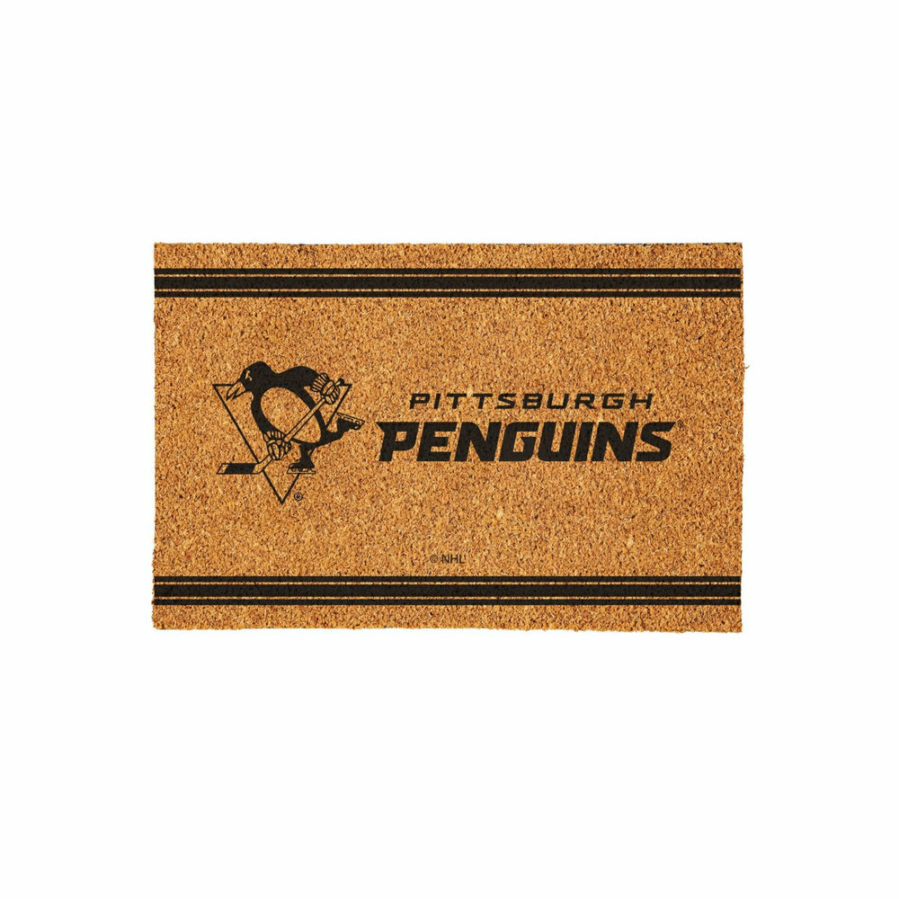 Pittsburgh Penguins Large One Color Coir Mat, 36"x24" - NHL