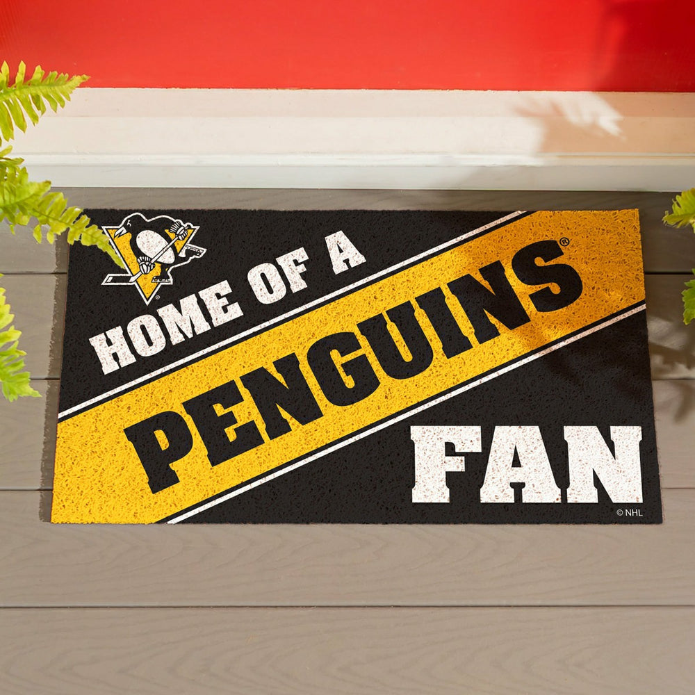 Pittsburgh Penguins, PVC Mat COLOR, Home of a Fan - NHL