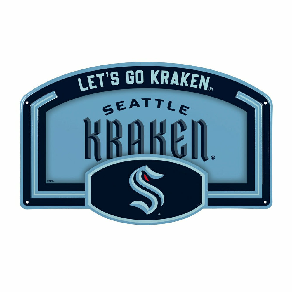 Seattle Kraken USA Embossed Steel Wall Sign, 11" x 17" - NHL Home