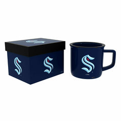 Seattle Kraken Ceramic Camp Cup with Enamel Finish, 14oz - NHL Home