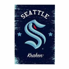 Seattle Kraken Wood Wall Sign, 16x24 - NHL Home