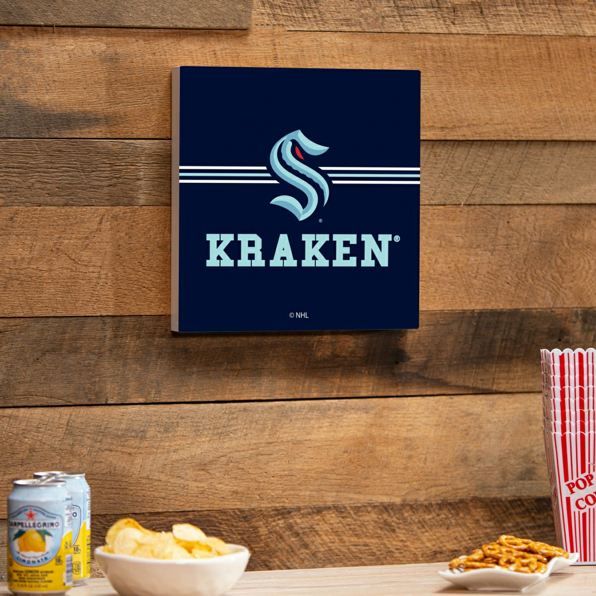 Seattle Kraken Wood Wall Sign, 12x12 - NHL Home