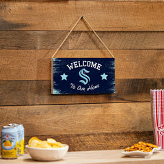 Seattle Kraken Wood Wall Sign, 6x11 - NHL Home