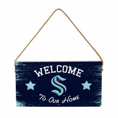 Seattle Kraken Wood Wall Sign, 6x11 - NHL Home