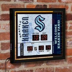 Scoreboard Wall Clock, Seattle Kraken - NHL Home