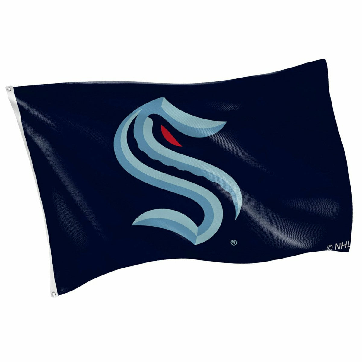 Seattle Kraken Single Sided Flag w/ 2 Grommets, 3'x5' - NHL Home