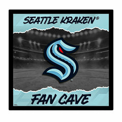 Seattle Kraken 23"H x 23"L LED Wall Decor, Edgelite, Square - NHL Home